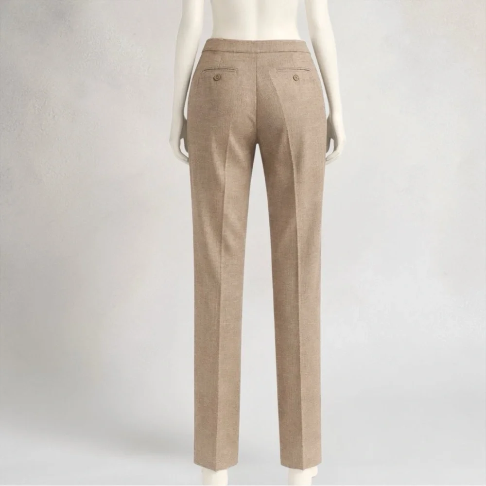 Jones New York Tan Straight-Leg High-Rise Trousers - Picture 4 of 7